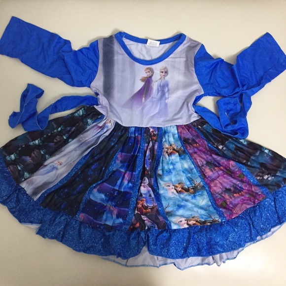 Frozen Elsa Anna Cute Twirl Dress - Picture 2 of 7
